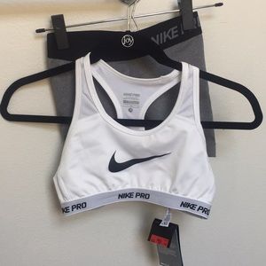 Nike Pro Training Sport Bra and Short